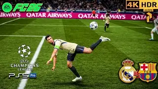 All Superstars in ONE Match 🤯 Real Madrid vs Barcelona | UCL Final PS5 Pro #fc26 #ps5 #4k #football