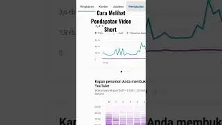 Cara Melihat Pendapatan Video shorts Yang Sudah Di Monetisasi #shorts #shorts