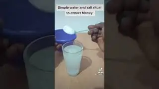 simple water and salt ritual to attract money