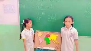 Continents Activity | 4th Std Social Science | Kannada School Project