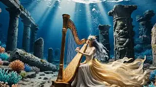 Harp Music and Sound Of Ocean Waves | Relaxing Sleep Music, Meditation, Spa