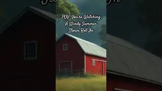 POV: Storm Rolling Into The Farm #storm #weather #nature