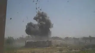 US Marines call in close air support on Taliban