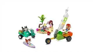 LEGO Friends Surfing Dogs and Scooter Construction Set 42641
