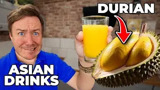 We Tried the Weirdest Asian Drinks Ever Durian Fizzy Milk and Chocolate Lumps 😬🥤