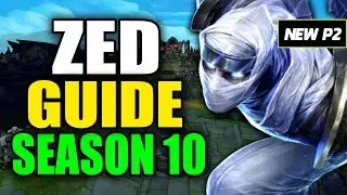 HOW TO PLAY ZED SEASON 10 - (Best Build, Runes, Playstyle) - S10 Zed Gameplay Guide
