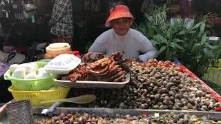 Country and community market tour and street food in Cambodia | Local community livelihoods
