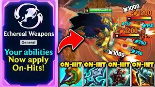 Pantheon, but I apply 20 ON-HIT effects at once... Ethereal Weapon + Typhoon Combo