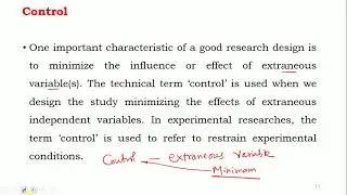 CONCEPTS RELATING TO RESEARCH DESIGN