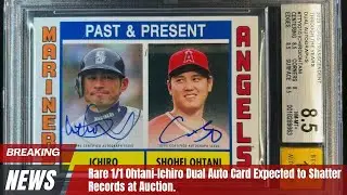 Unique Ohtani-Ichiro Dual Autograph Card Set to Break Auction Records #shoheiohtani #baseballcards