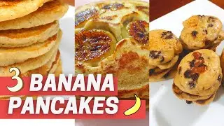 (Субтитры) Топ-3 банановых блинов 🍌 Банановые овсяные блины - Американские блины - Горячие пирожные