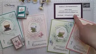 Edle Glückwunschkarte zur  Kommunion/ Konfirmation -Segensfeste -Stampin' Up!®
