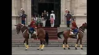 Presidente Ollanta Humala encabezó Cambio de Guardia a caballo en Palacio de Gobierno