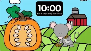 10 Minute Timer | Vanishing Pumpkin Seeds | November Fall Harvest | Classroom Management Tools