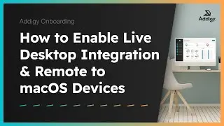 How to Enable Live Desktop Integration & Remote to macOS Devices - Remote Control Tools