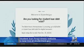 Student loan forgiveness application website goes live