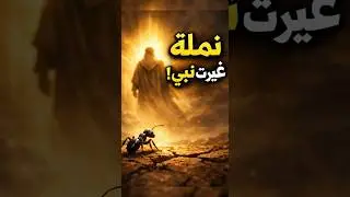 نملة صغيرة تُعلِّم نبيًّا أعظم درس في التواضع 🐜✨