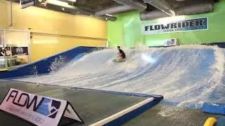 Daniel Pro Rider on the FlowRider in Ogden Utah, Salomon Center Indoor Surf Machine