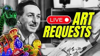 LIVE: Disney-Inspired Art Requests! Characters, Pets & Family Portraits (Speed Art & Illustration)
