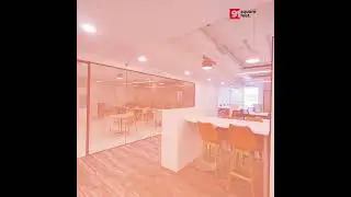 The stunning office fit-out for Table Space! by 91Squarefeet.  #interiordesign #construction