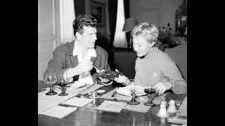 Michele Morgan Henri Vidal 1954 At Their Apartment