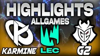KARMINE CORP VS G2 ESPORTS ALLGAMES HIGHLIGHTS LEC VERANO 2025 - LEAGUE OF LEGENDS - PLAYOFFS