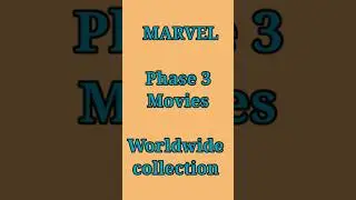 Marvel phase 3 movies worldwide collection #hollywoodmovies #marvel #boxoffice
