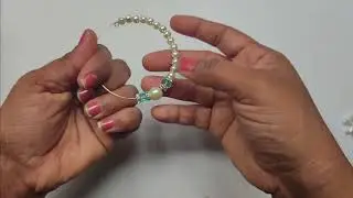 Easy Bracelet making video / Pearl beads bracelet 