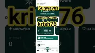 Ice open network #sunwaves referral code | ice open network referral code #sunwavestoken #miningapp