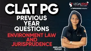 Environment law & jurisprudence Questions for CLAT PG | CLATPG Previous Year Question Paper (Part 5)