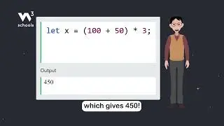 JavaScript Arithmetic Operators - Part 9 - Parentheses - #w3schools #javascript #programming