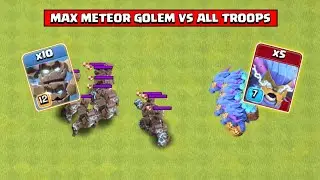 🔥 Max Meteor Golem VS ALL TROOPS in Clash of Clans (2025 Update!) 🔥