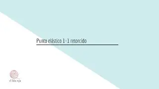 Punto el&aacute;stico retorcido