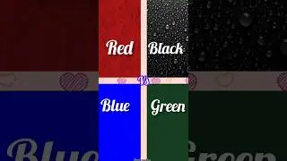 red vs black vs blue vs green🌷dress👗/nail 💅/lips 👄/purse 👝 #viralvideo #gift #shorts
