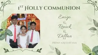 Holy Communion | Enigo & Renick & Diffna| E Snappy Weddings Kanyakumari