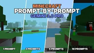 I Recreated Minecraft in 10 Prompts | Prompt-By-Prompt (Gemini 3 Pro)