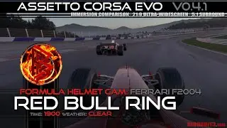 2 Laps @ Red Bull Ring - 1900 Clear - Ferrari F2004 Helmet Cam: ASSETTO CORSA EVO [ACE] [PC]