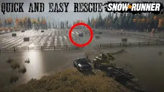 Drowned Scout Truck Quick And Easy Way Right From The Start Of The Game SnowRunner