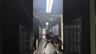 When you try use a self defence move you saw on TikTok 💀 #funnyvideos #mma #comedy #selfdefence