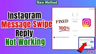 Instagram Message Swipe Reply Not Working on PC/Laptop | Instagram swipe reply not working