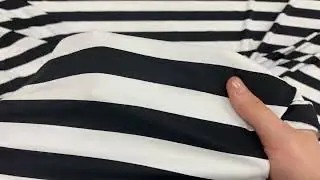 Panda Stripe Lightweight Matte Spandex #13106
