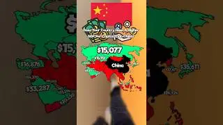 Does Your Country Have A Higher GDP Per Capita Than China? 🇨🇳 💵 #mapping #asia #china #world