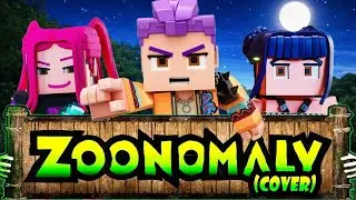 Huntrix in MINECRAFT - Kpop Demon Hunters | Zoonomaly Theme Song (COVER)