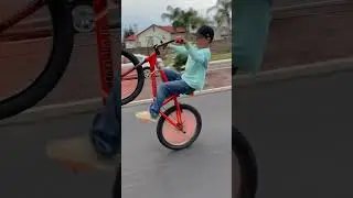 #bikestunt #kids #growth #volcom #jump #fyp riding with the boy and free riding.