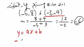 معادلة المستقيم و ايجاد الميل و المقطع من الرسم | دورة تحصيلي رياضيات | المنهج السعوي | نفهم