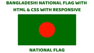 Bangladeshi National Flag With Html & Css With Responsive | How To Make National Flag | Proweb Coder
