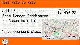 London Paddington to Acton Main Line - Rail Mile by Mile