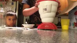 Testing a snow cone maker!!!