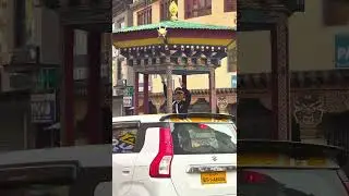 Dancing Traffic Cop in Bhutan. Dancing Traffic police officer