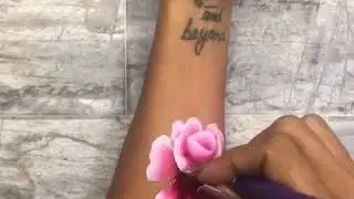 One stroke Rose Facepaint  🌹